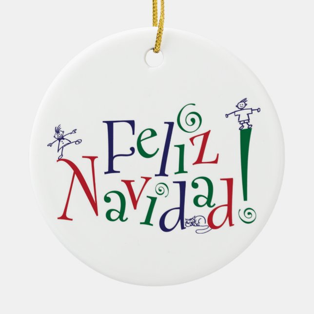 Ornement de Feliz Navidad (Devant)