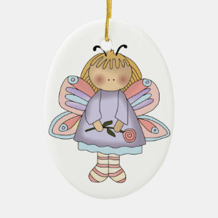 Ornement de fille de papillon