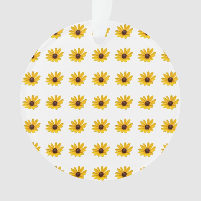 Ornement de fleur sauvage jaune  (devant)