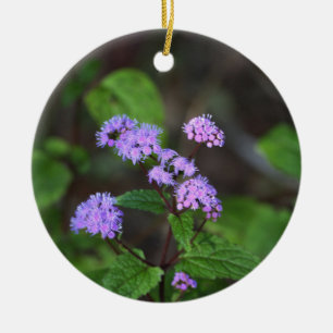 Ornement de fleurs sauvages violettes