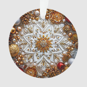 ornement de flocon de neige 3d