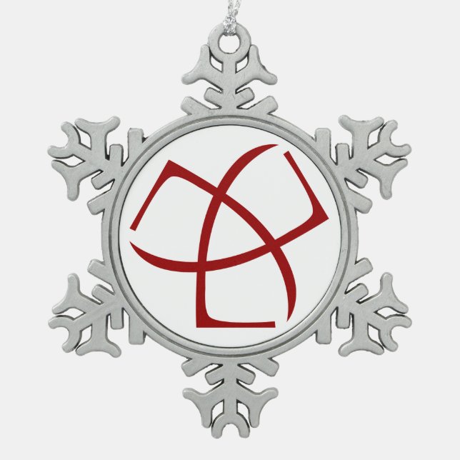 Ornement de flocon de neige d'AJC (Devant)