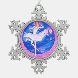 ORNEMENT DE FLOCON DE NEIGE DE BALLERINE