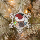 Ornement de flocon de neige de bouledogue français