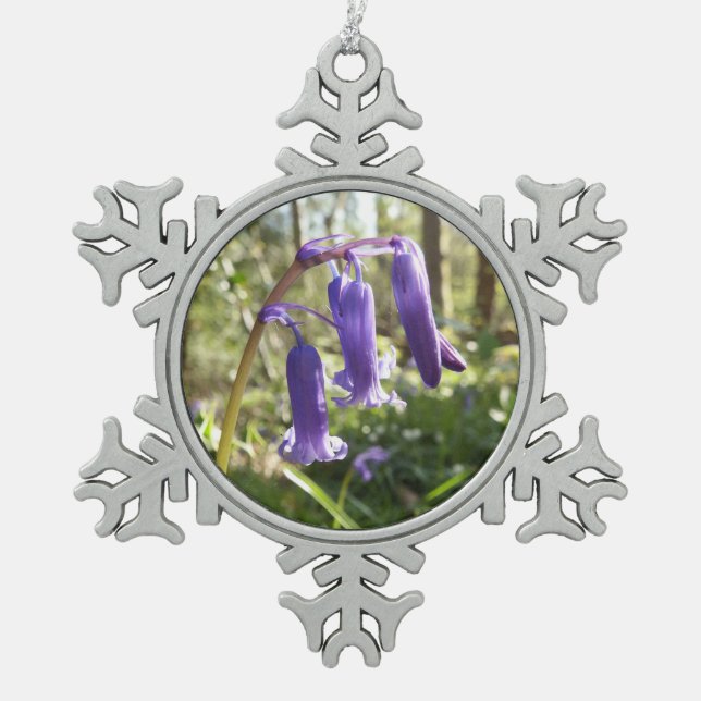 Ornement de flocon de neige de jacinthes des bois (Devant)