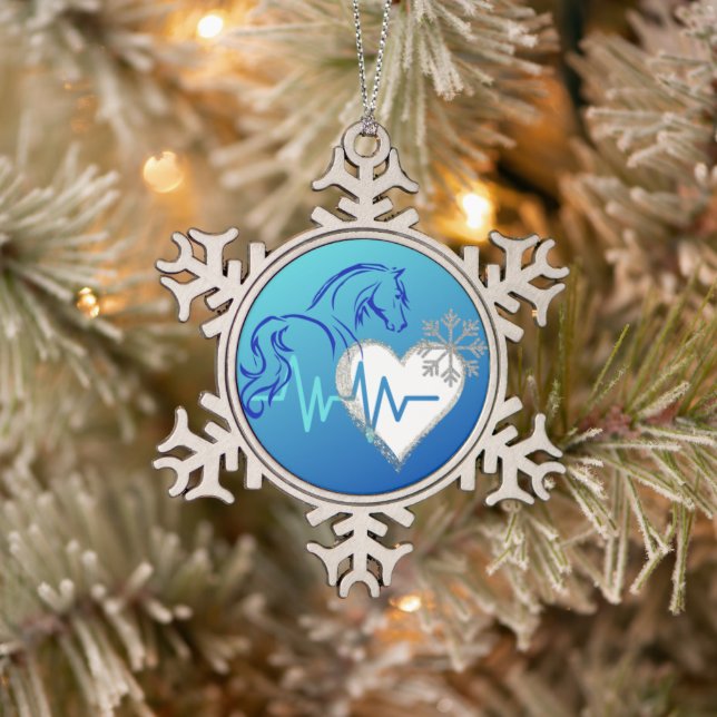 Ornement de flocon de neige de logo d'hiver (Arbre)