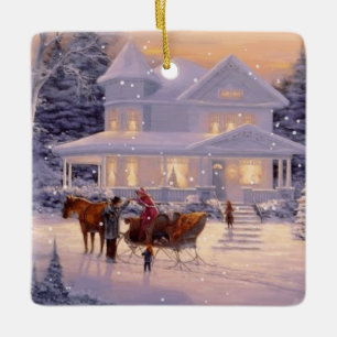 Ornement de flocon de neige de Noël