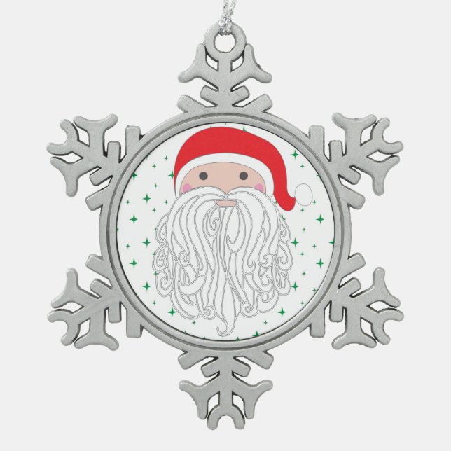 Ornement de flocon de neige d'étincelle de Père (Devant)