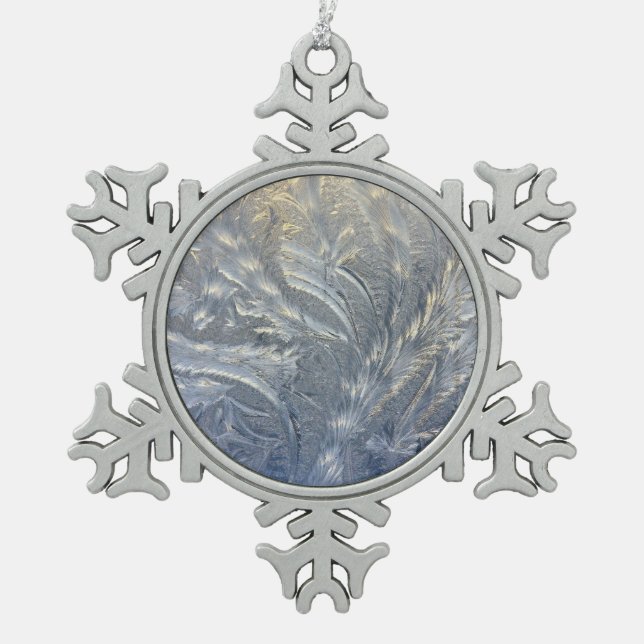 Ornement de flocon de neige en poêle congelé (Devant)