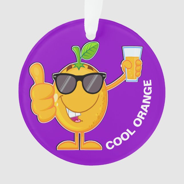 Ornement de fruits orange (devant)