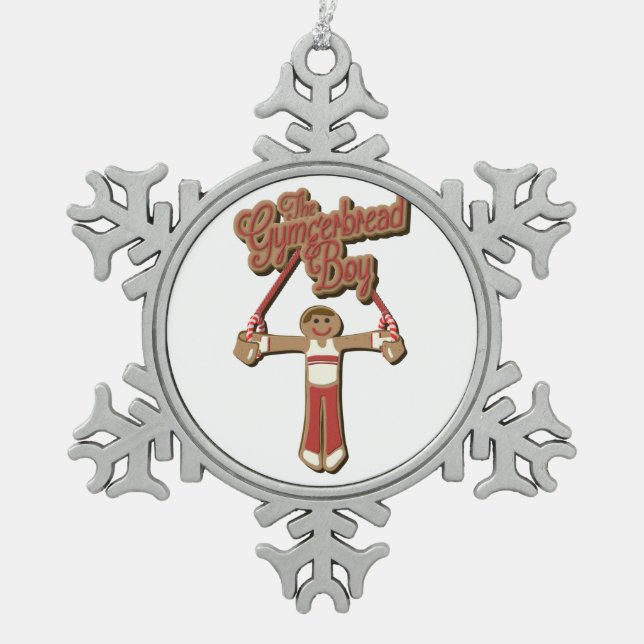 Ornement de garçon de Gymgerbread (Devant)