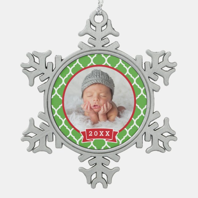 Ornement de garde de photos de nouveau-nés personn (Devant)