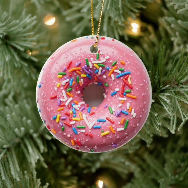 ORNEMENT DE GÂTEAU DE NOËL EN PINK SPRINKLES (Arbre)