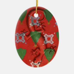 Ornement de Gecko de Noël