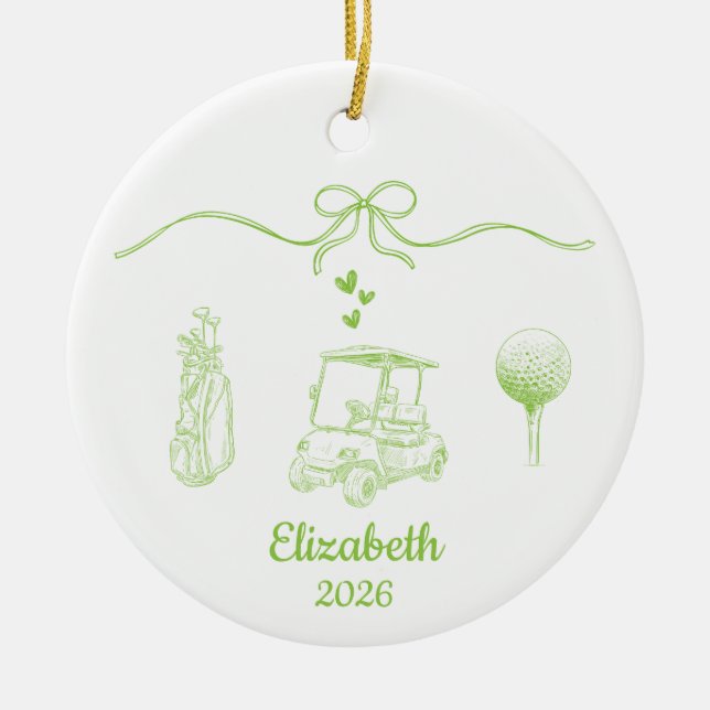 Ornement de golf, Cadeaux de golf Cadeaux drôles d (Devant)