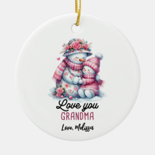 Ornement de grand-mère de Snowman