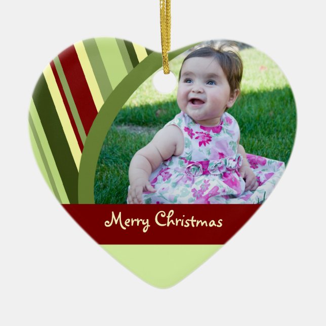 Ornement de grands-parents de Joyeux Noël de photo (Devant)