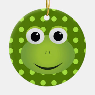 Ornement de grenouille verte