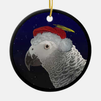 Ornement de gris africain du Congo de nuit de Noël