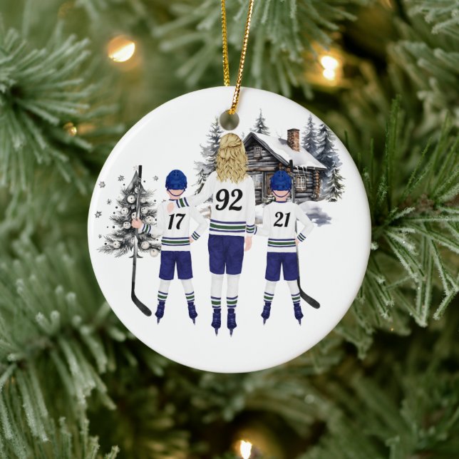 Ornement de hockey sur mesure (Arbre)
