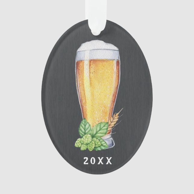 Ornement de houblon de Noël de bière anglaise de (devant)