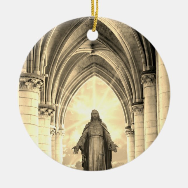 Ornement de Jésus avec Verse biblique (Devant)