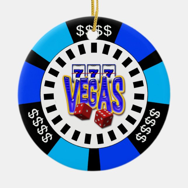 ORNEMENT DE JETON DE POKER DE VEGAS (Devant)