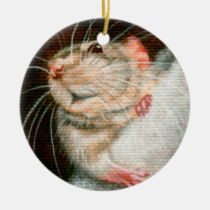 Ornement de Joyeux Noël de rat