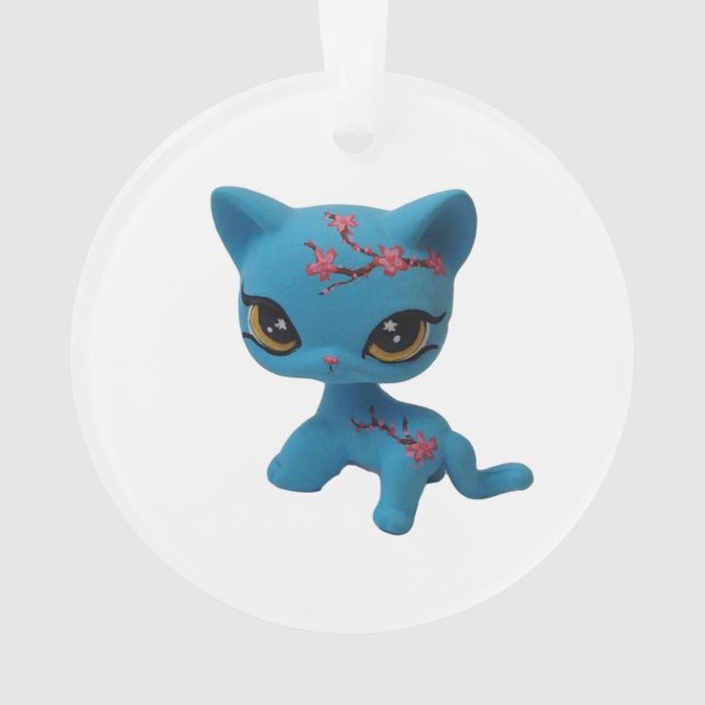 Ornement de Kitty de fleurs de cerisier (dos)