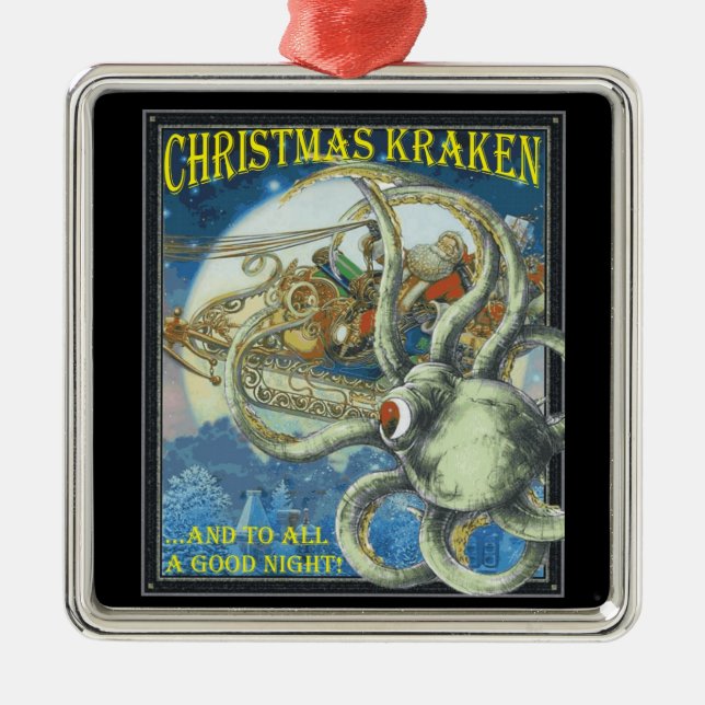 Ornement de Kracken de Noël (Devant)