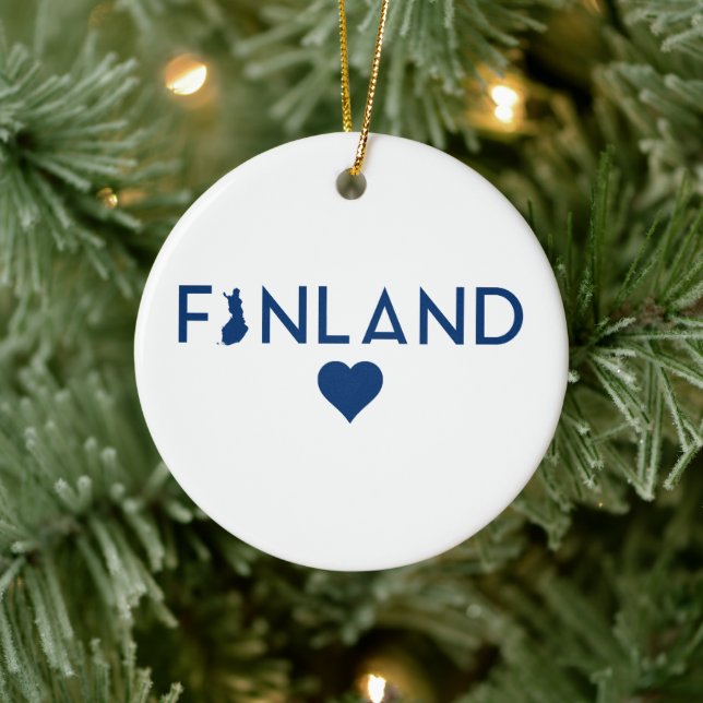 Ornement de la carte de Finlande (Arbre)