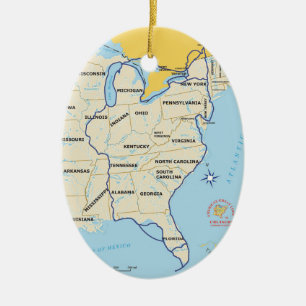 Ornement de la carte de grande boucle