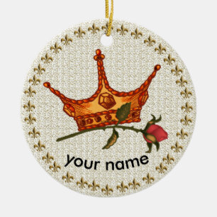 Ornement de la Couronne rose