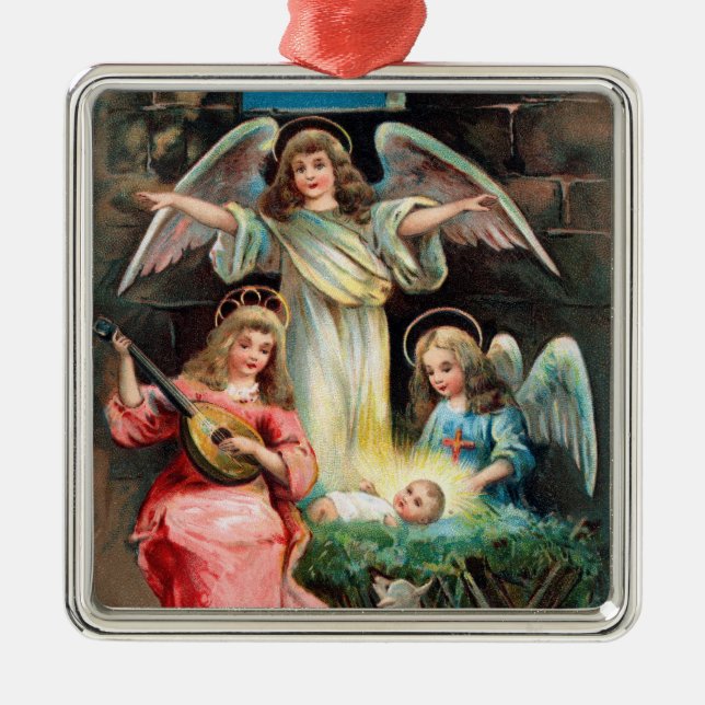 Ornement de la Nativité vintage (Devant)