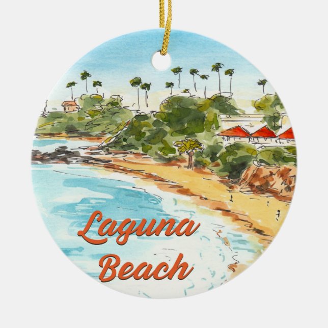 Ornement de Laguna Beach Californie (Devant)