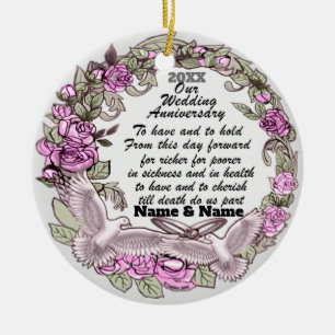 Ornement de l'anniversaire de mariage