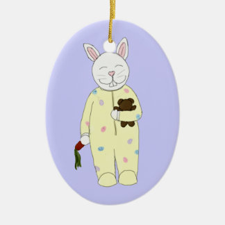Ornement de lapin heure du coucher