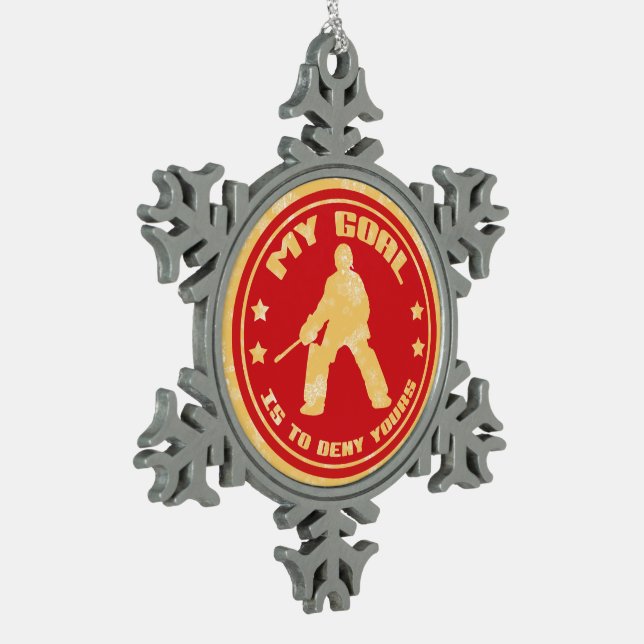 Ornement de l'arbre de Noël du gardien de but de h (Gauche)