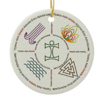 Ornement de l'eau du feu d'air de la terre