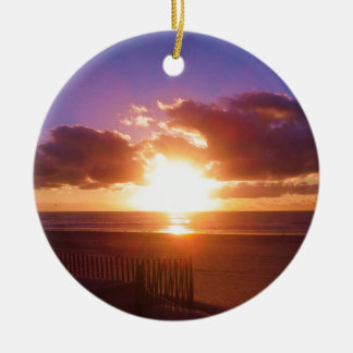 Ornement de lever de soleil de plage
