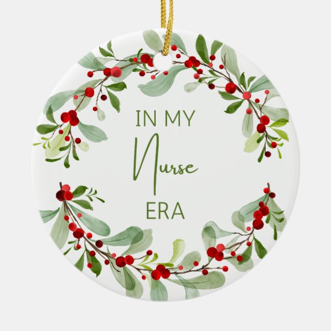 Ornement de l'infirmière de Noël (Devant)