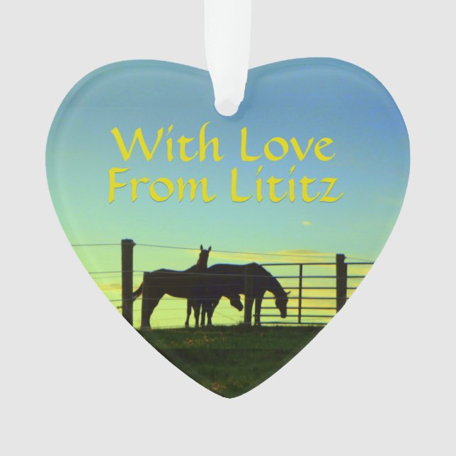 Ornement de Lititz ! La vie de ferme ! Revenu (devant)