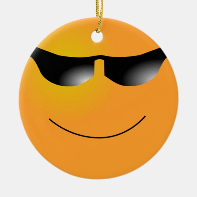 Ornement de lunettes de soleil de visage (Devant)