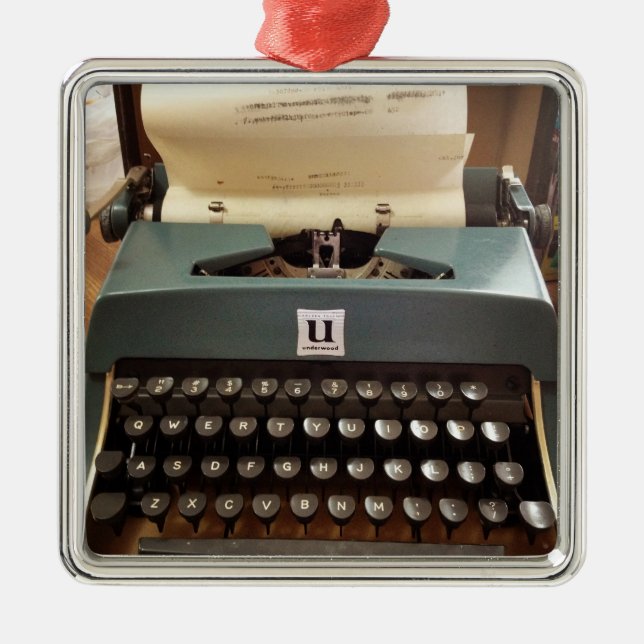 Ornement de machine à écrire Vintage (Devant)