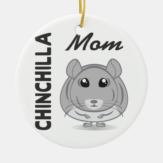 Ornement de maman de chinchilla (Devant)