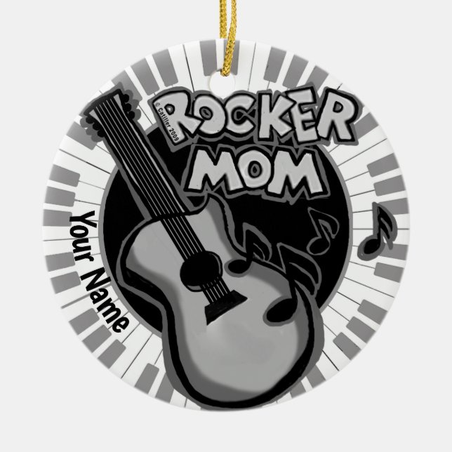 Ornement de Maman Rocker (Devant)