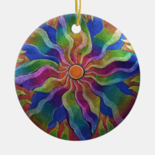 Ornement de mandala de soleil
