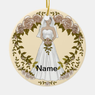 Ornement de mariage de la mariée aimante