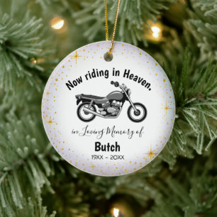 Ornement de mémorial de moto personnalisé