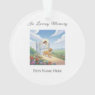 Ornement de memorial personnalisé pour animaux de 